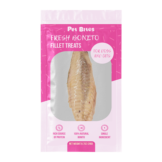 Pet Bites Fresh Bonito Fillet Treats for Cats & Dogs 20g