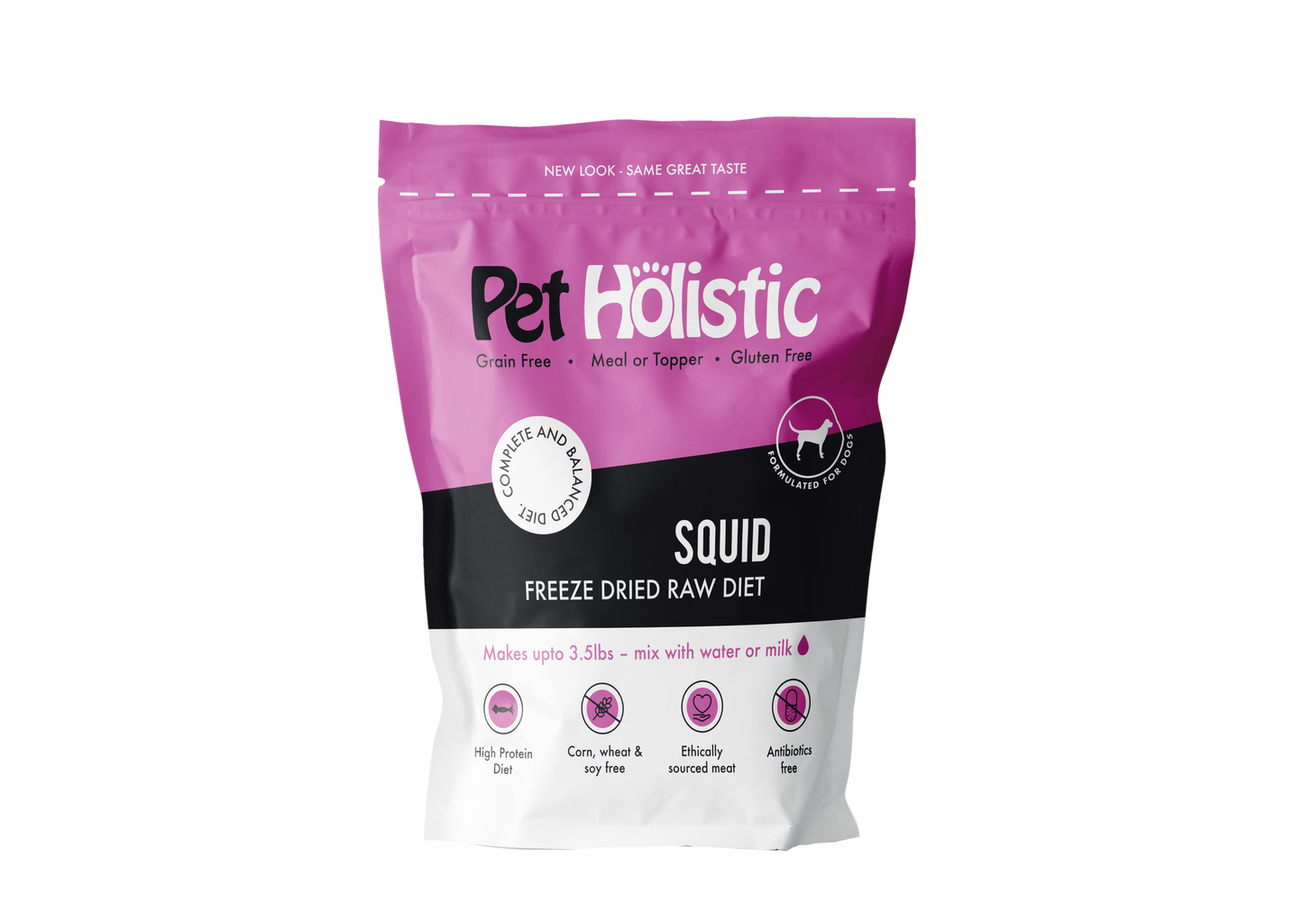 Pet Holistic Freeze Dried Squid Patties 11.5oz