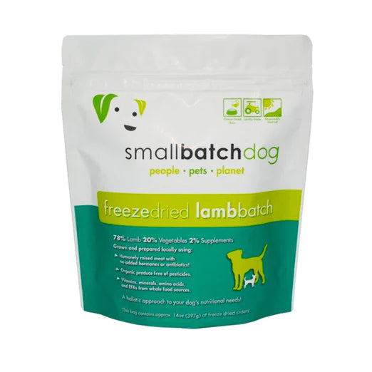 Smallbatch Lamb Batch Sliders Freeze Dried Dog Food 14oz