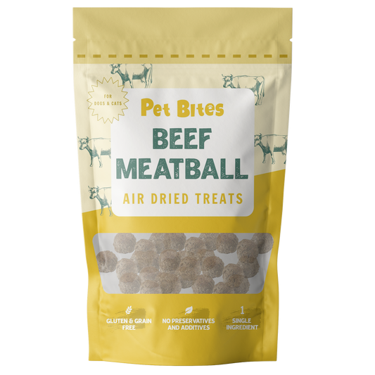 Pet Bites 100% Air Dried Treats Beef Meatball 80g