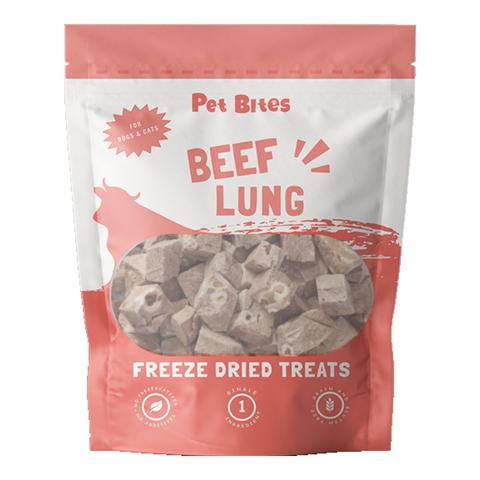 Pet Bites 100% Freeze Dried Beef Lung 65g