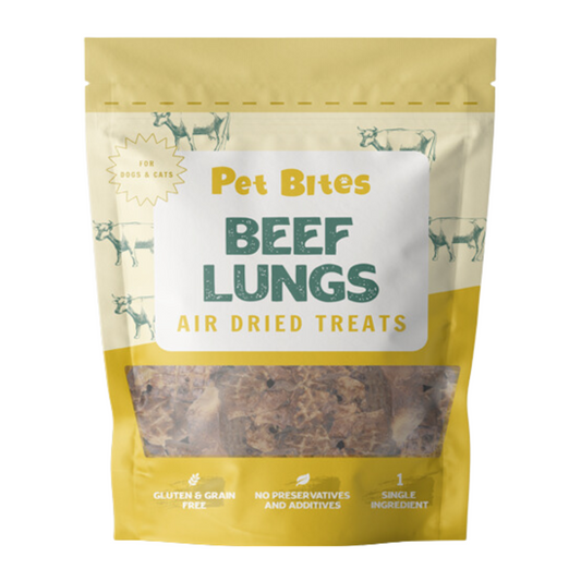 Pet Bites 100% Air Dried Beef Lungs 75g