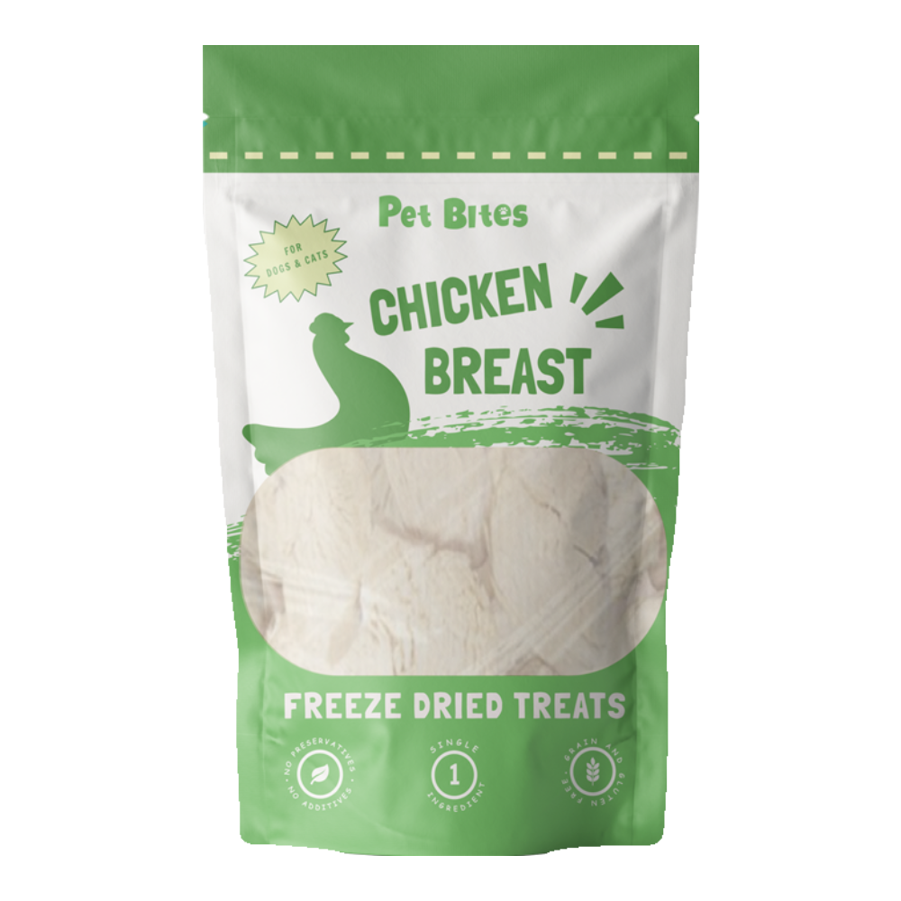 Pet Bites 100% Freeze Dried Chicken Breast 80g
