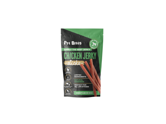 Pet Bites Chicken Jerky Sticks for dogs 2.82oz/80g