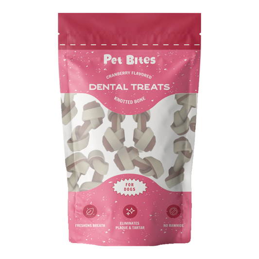 Pet Bites Cranberry Small Knotted Bone 195g
