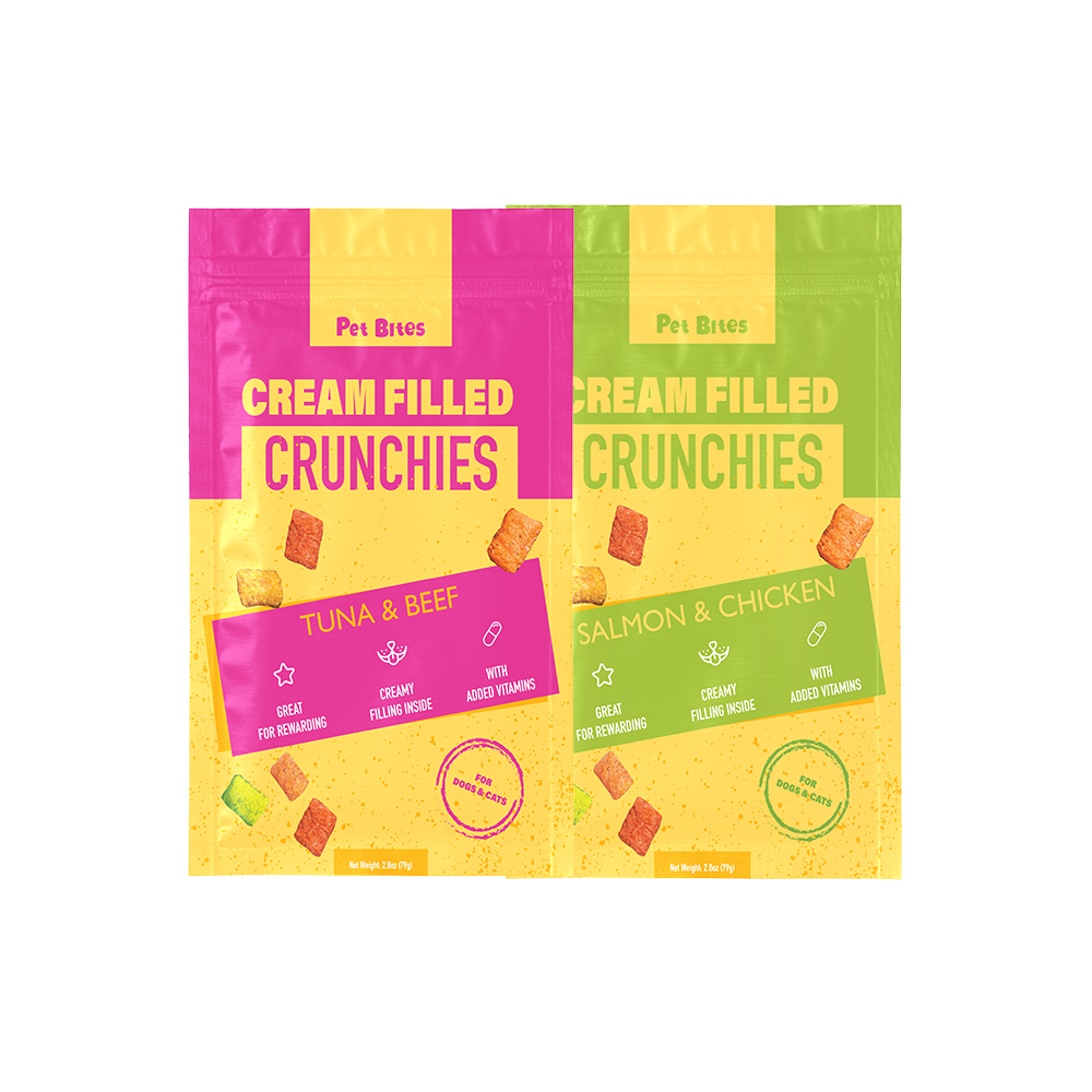 Pet Bites Creamed Filled Crunchies for Cats & Dogs 79g
