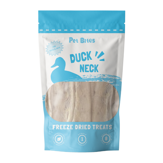 Pet Bites 100% Freeze Dried Duck Neck 80g