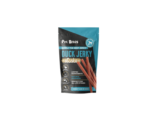 Pet Bites Duck Jerky Sticks for dogs 2.82oz/80g