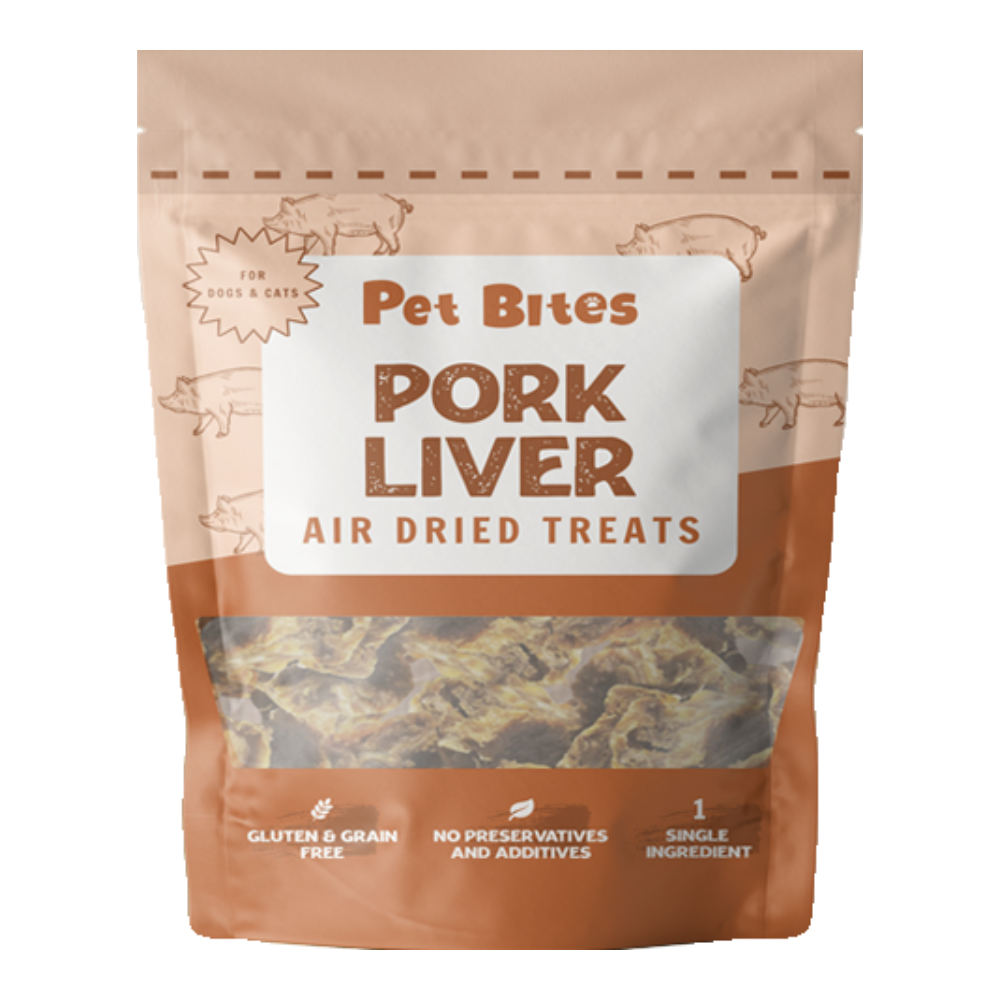 Pet Bites 100% Air Dried Pork Liver 70g