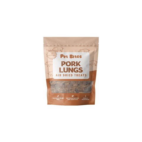 Pet Bites 100% Air Dried Pork Lungs 70g