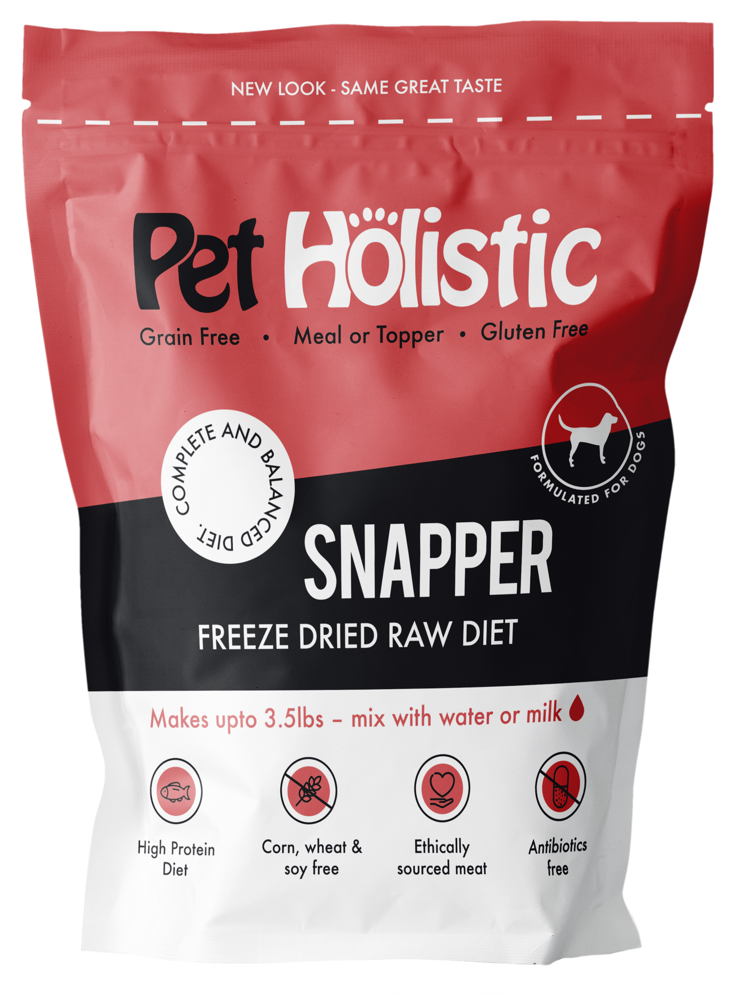 Pet Holistic Freeze Dried Raw Diet Snapper Fish Patties 11.5oz