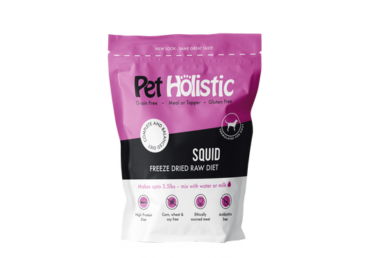 Pet Holistic Freeze Dried Squid Patties 11.5oz