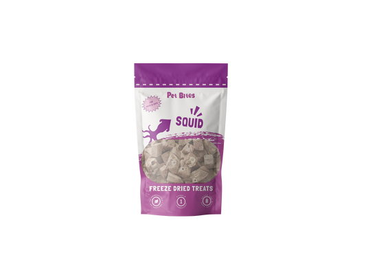 Pet Bites 100% Freeze Dried Treats Squid 50g