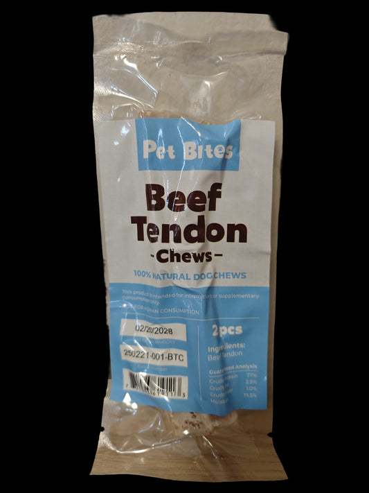 Pet Bites Grain-Free Beef Tendon Dog Chew (Small - 2 pcs)