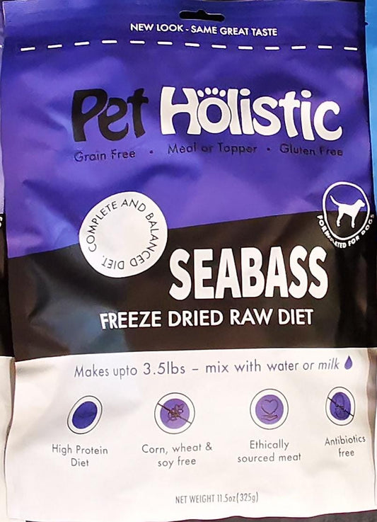 Pet Holistic Freeze Dried Raw Diet Seabass Patties 11.5oz