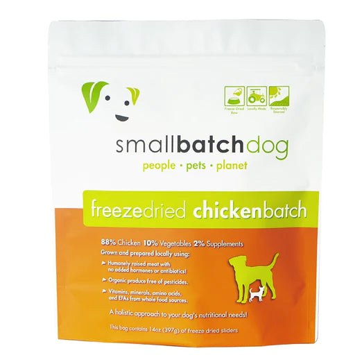 Smallbatch Chicken Batch Sliders Freeze Dried Dog Food 14oz