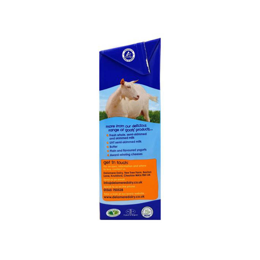 Delamere Dairy UHT Whole Goats Milk 1L